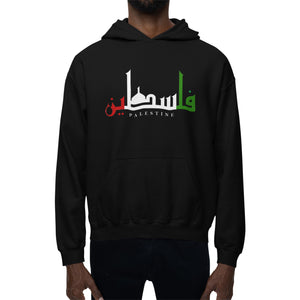 Palestine charity hoody - black hoody with dome