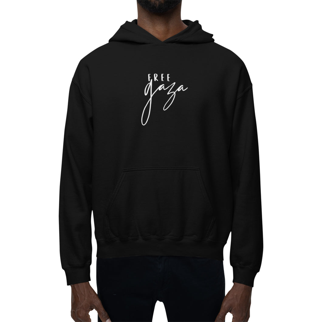 Palestine charity hoody - Free Gaza black hoody