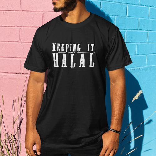 Unique Muslim gifts for him a keeping it halal black T- Shirt